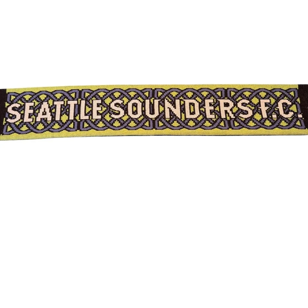 Seattle Sounders FC Ruffneck Scarf MLS Celtic with Skyline Green Black Soccer